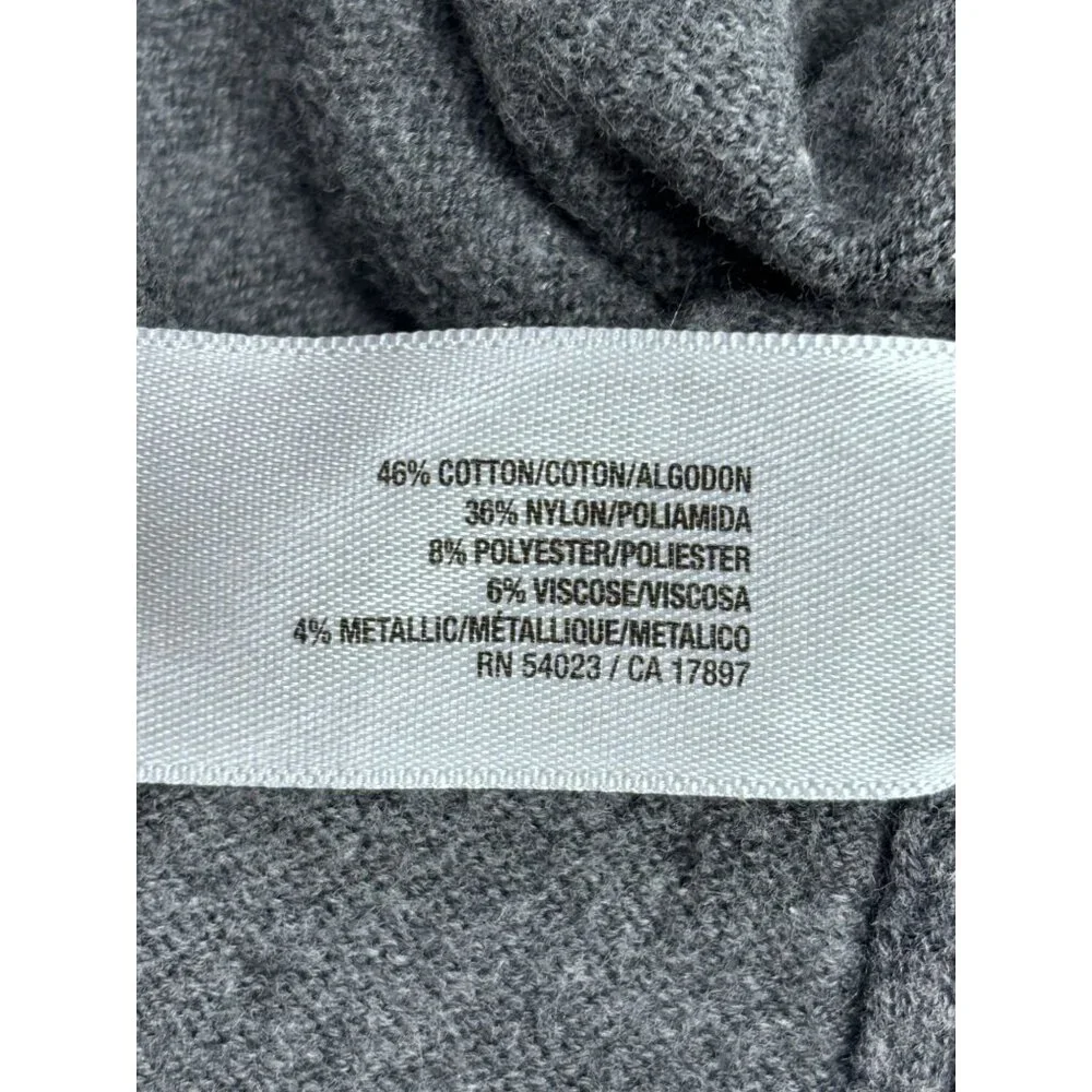 Old Navy Womens Gray Striped Button-Up Cardigan Sweater L - Picture 5 of 10